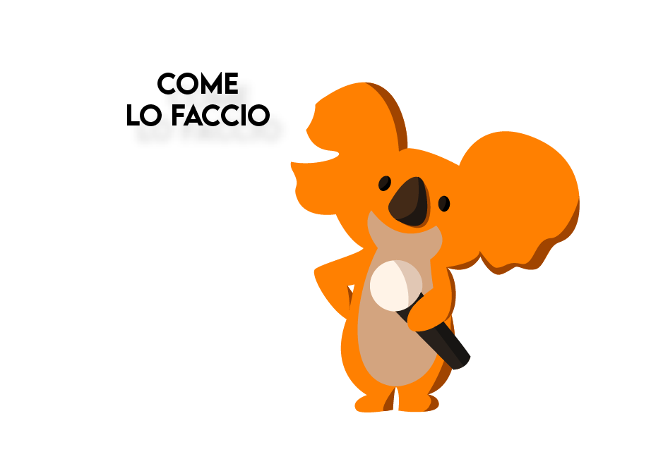 mascotte koala di toolbag che chiede "come lo faccio?" spiega il programma di ToolBag, progetto che si propone di offrire nelle scuole un programma di orientamento professionale per studenti