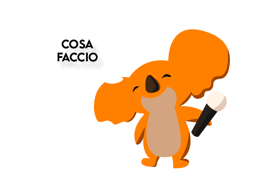 mascotte koala di toolbag che chiede "cosa faccio?" spiega il programma di ToolBag, progetto che si propone di offrire nelle scuole un programma di orientamento professionale per studenti